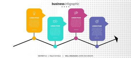 vector infographic elements with icons.