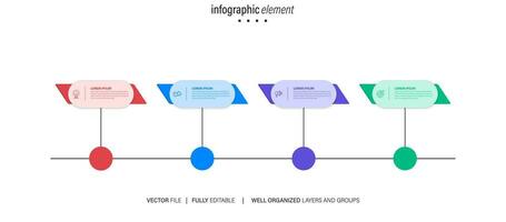 vector negocio infografía modelo