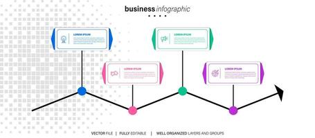 Business data visualization. timeline infographic icons designed for abstract background template milestone element modern diagram process technology digital marketing data presentation chart vector