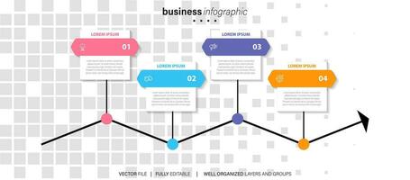 Presentation business infographic template vector. vector