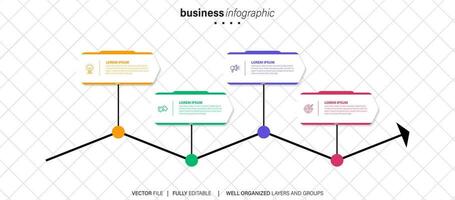 Collection of colorful infographic can be used for workflow layout, diagram, number options, web design. Infographic business concept with options, parts, steps or processes. Vector Eps 10