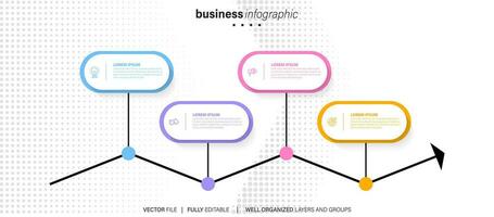 Business data visualization. vector