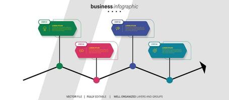 negocio datos visualización. vector