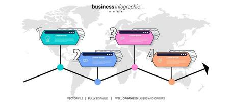 Vector infographic template