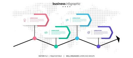 Collection of vector circle chart infographic templates for presentations, advertising, layouts, annual reports. 4 options, steps, parts.