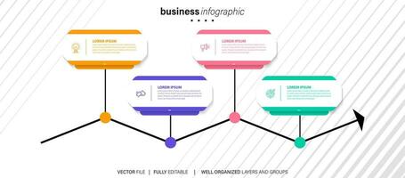 infografia diseño con habla burbuja vector