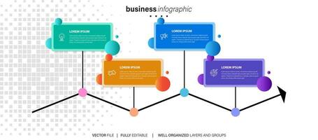 Vector of business infographic template