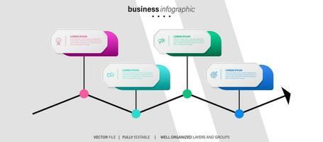 Vector business infographic template