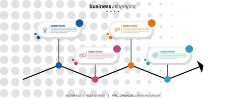 Vector business infographic template