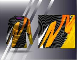 Sports jersey and tshirt template sports design for football racing gaming jersey vector