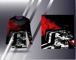 Sports jersey and tshirt template sports design for football racing gaming jersey vector