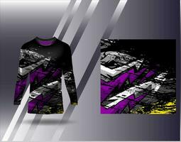 Sports jersey and tshirt template sports design for football racing gaming jersey vector