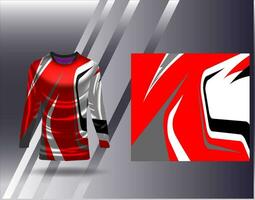 Sports jersey and tshirt template sports design for football racing gaming jersey vector