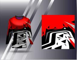 Sports jersey and tshirt template sports design for football racing gaming jersey vector