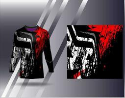 Sports jersey and tshirt template sports design for football racing gaming jersey vector