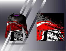 Sports jersey and tshirt template sports design for football racing gaming jersey vector