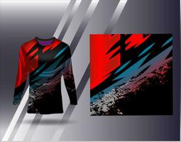 Sports jersey and tshirt template sports design for football racing gaming jersey vector