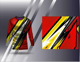 Sports jersey and tshirt template sports design for football racing gaming jersey vector