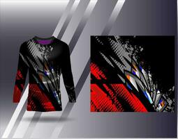 Sports jersey and tshirt template sports design for football racing gaming jersey vector