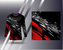 Sports jersey and tshirt template sports design for football racing gaming jersey vector