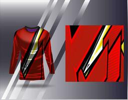 Sports jersey and tshirt template sports design for football racing gaming jersey vector