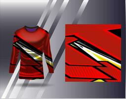 Sports jersey and tshirt template sports design for football racing gaming jersey vector