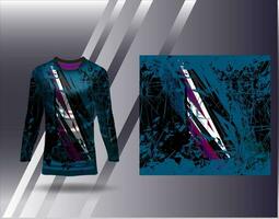 Sports jersey and tshirt template sports design for football racing gaming jersey vector