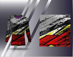 Sports jersey and tshirt template sports design for football racing gaming jersey vector