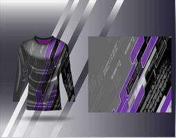 Sports jersey and tshirt template sports design for football racing gaming jersey vector