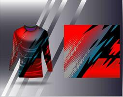 Sports jersey and tshirt template sports design for football racing gaming jersey vector