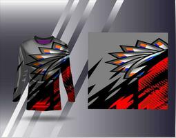 Sports jersey and tshirt template sports design for football racing gaming jersey vector