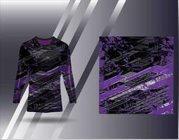 Sports jersey and tshirt template sports design for football racing gaming jersey vector