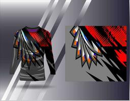 Sports jersey and tshirt template sports design for football racing gaming jersey vector