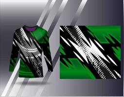 Sports jersey and tshirt template sports design for football racing gaming jersey vector