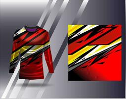 Sports jersey and tshirt template sports design for football racing gaming jersey vector