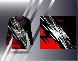 Sports jersey and tshirt template sports design for football racing gaming jersey vector