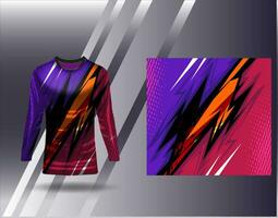 Sports jersey and tshirt template sports design for football racing gaming jersey vector