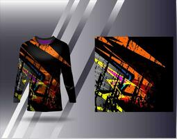 Sports jersey and tshirt template sports design for football racing gaming jersey vector