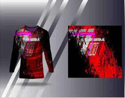 Sports jersey and tshirt template sports design for football racing gaming jersey vector