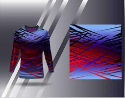 Sports jersey and tshirt template sports design for football racing gaming jersey vector