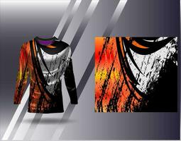 Sports jersey and tshirt template sports design for football racing gaming jersey vector