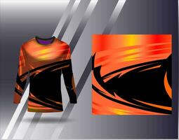 Sports jersey and tshirt template sports design for football racing gaming jersey vector