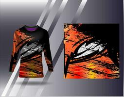 Sports jersey and tshirt template sports design for football racing gaming jersey vector