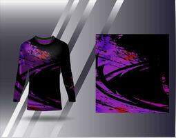 Sports jersey and tshirt template sports design for football racing gaming jersey vector