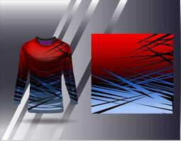 Sports jersey and tshirt template sports design for football racing gaming jersey vector