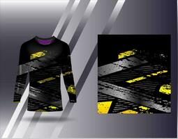 Sports jersey and tshirt template sports design for football racing gaming jersey vector