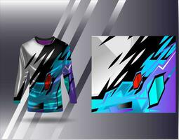 Sports jersey and tshirt template sports design for football racing gaming jersey vector