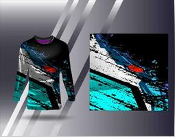 Sports jersey and tshirt template sports design for football racing gaming jersey vector