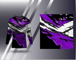 Sports jersey and tshirt template sports design for football racing gaming jersey vector