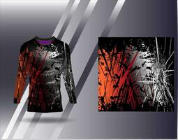 Sports jersey and tshirt template sports design for football racing gaming jersey vector